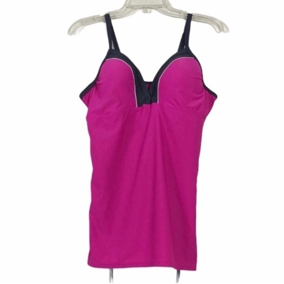 Free Country Tankini Fuchsia Top Size L - Picture 8 of 8